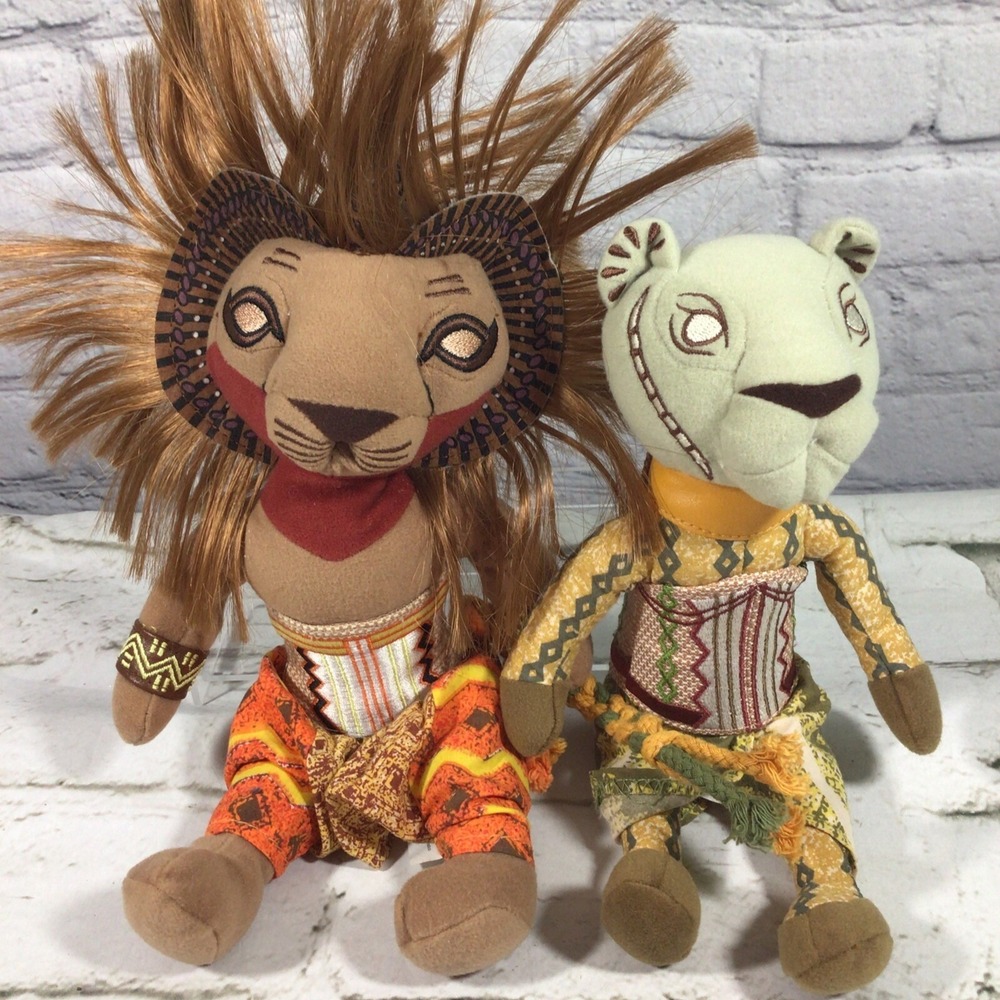 Disney The Lion King Broadway Musical Nala‎ And Simba Plush Set